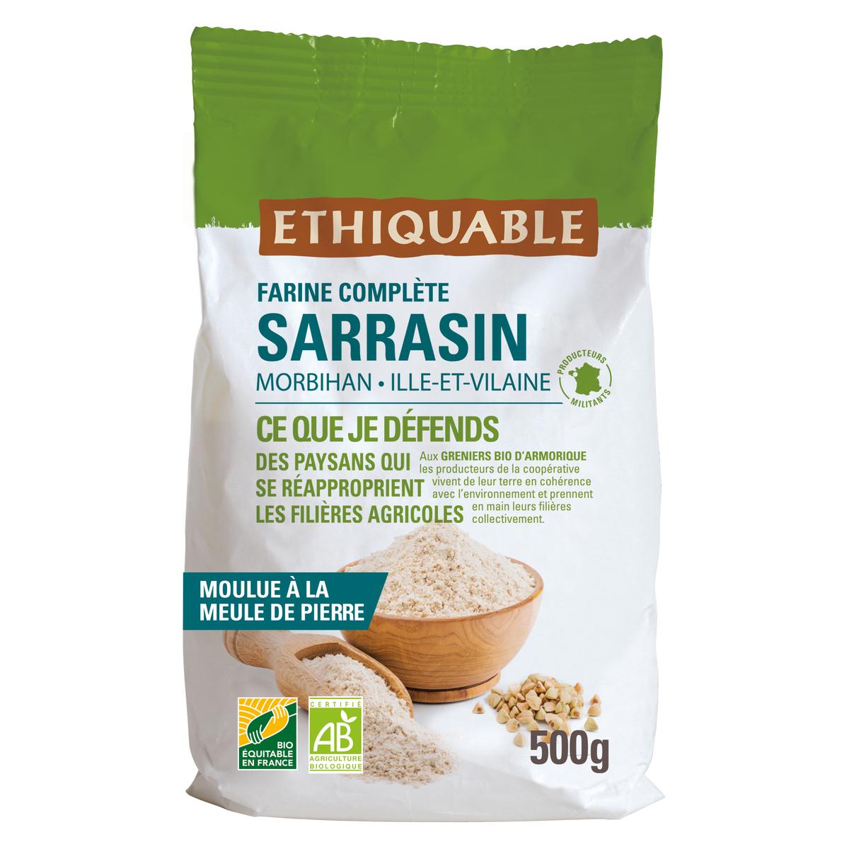 3760278860375 - Ethiquable - Commerce Equitable - Farine de Sarrasin Bio d'Armorique