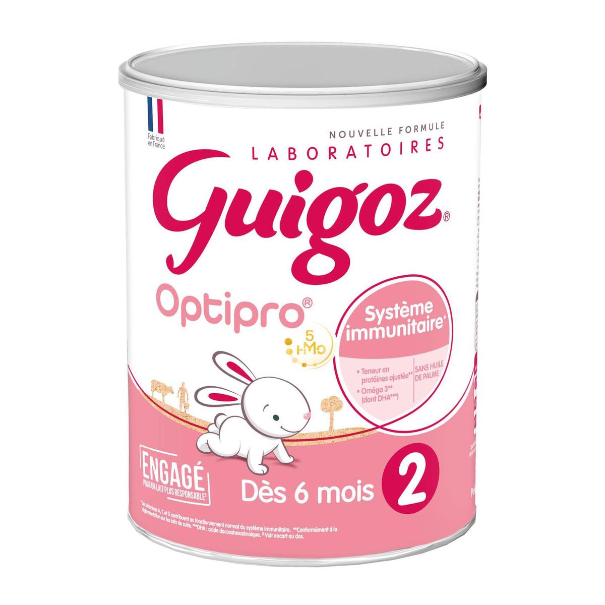 Acheter Guigoz Lait bébé en poudre Optipro 2ème âge, 6-12 mois, 830g