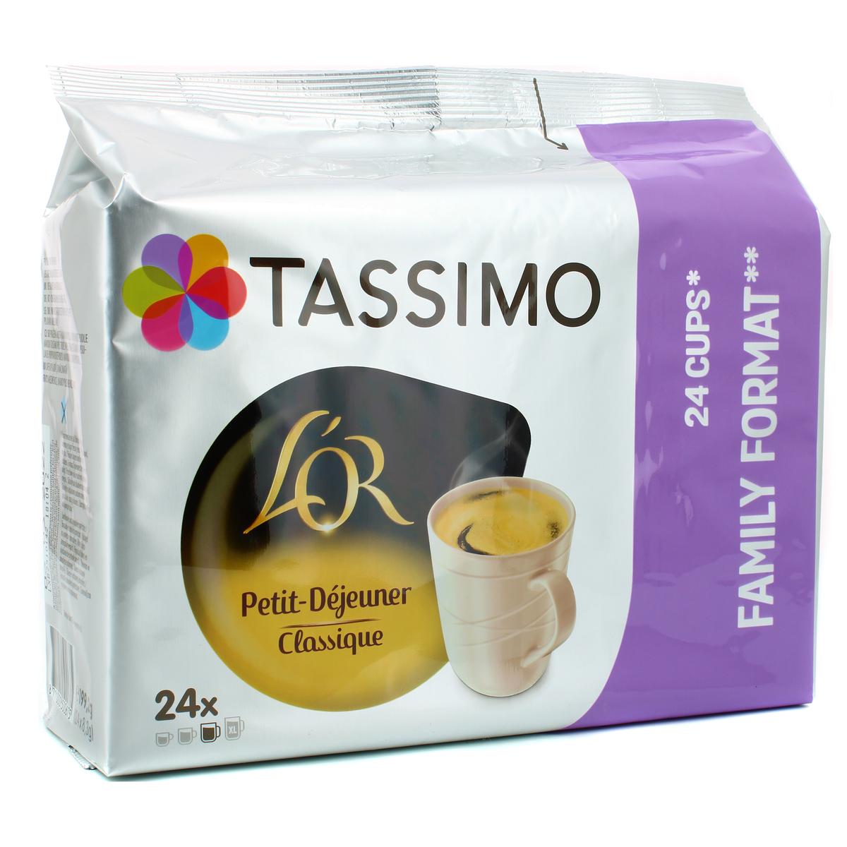 Livraison à domicile Tassimo L'or café long classic, 24 dosettes