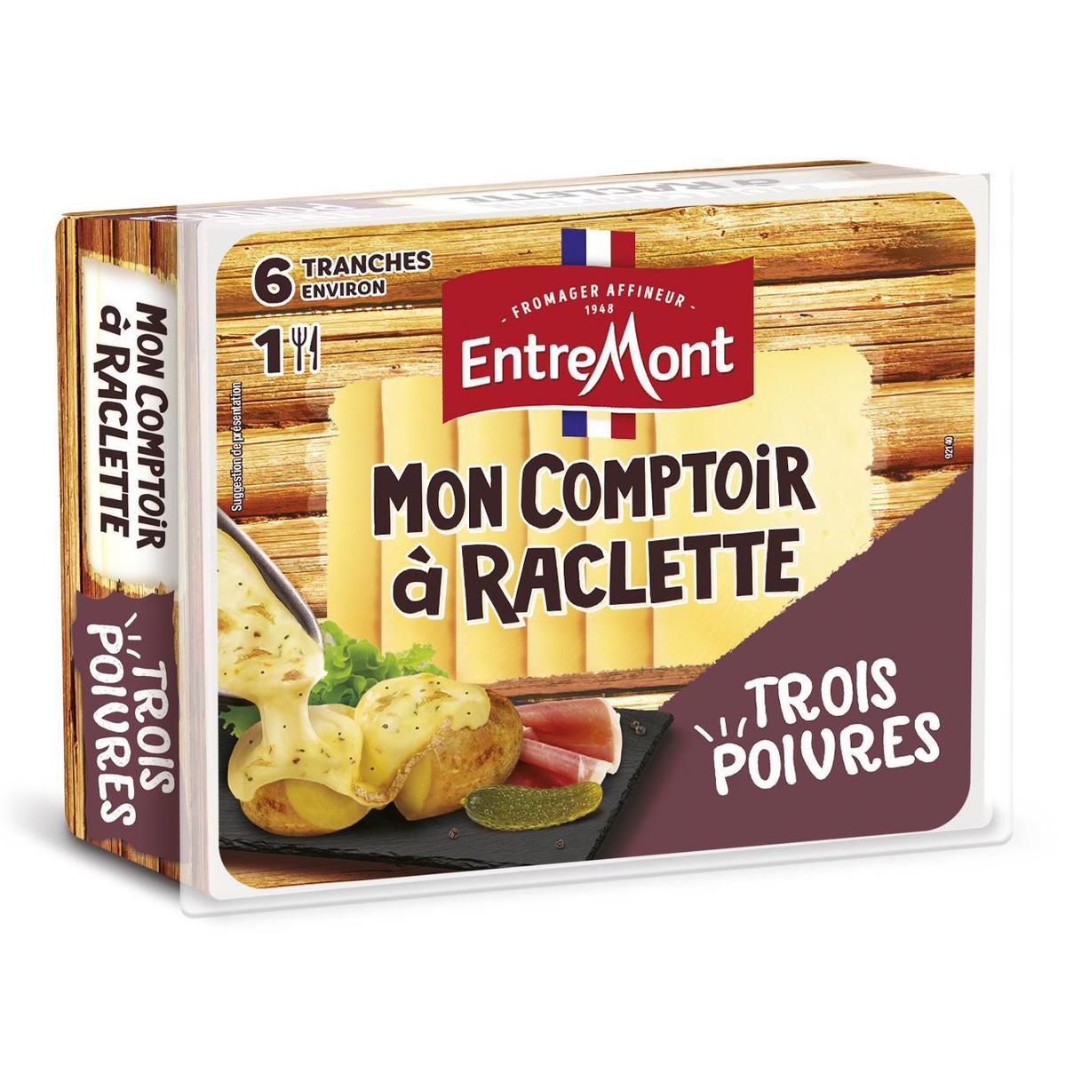3123931281175 - Entremont - Raclette 3 Poivres 1 personne
