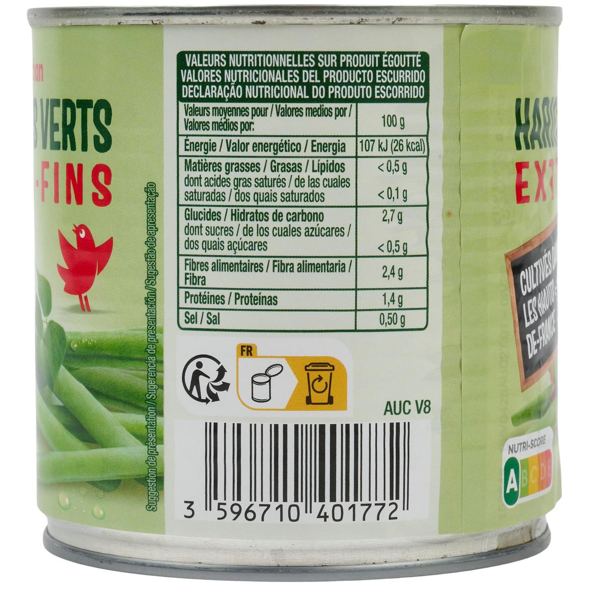 3596710431175 - Auchan - Haricots verts extra-fins