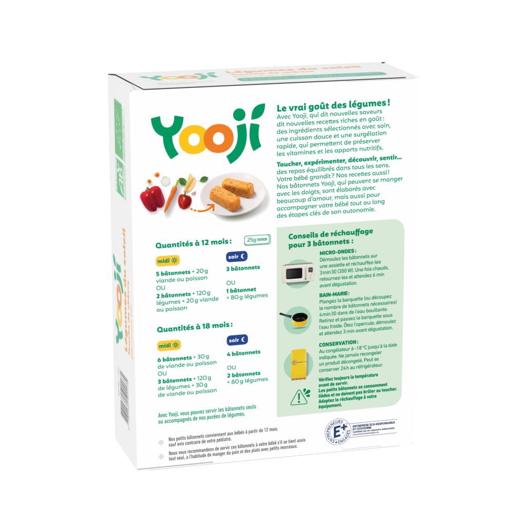 Yooji Mes Petits Batonnets Bio Legumes Du Soleil Touche De Chevre Des 12 Mois