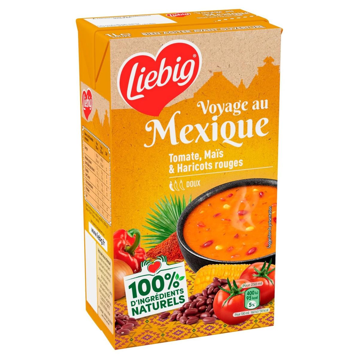 3036815461375 - Liebig - Soupe Voyage au Mexique- Tomate, maïs et haricots rouges
