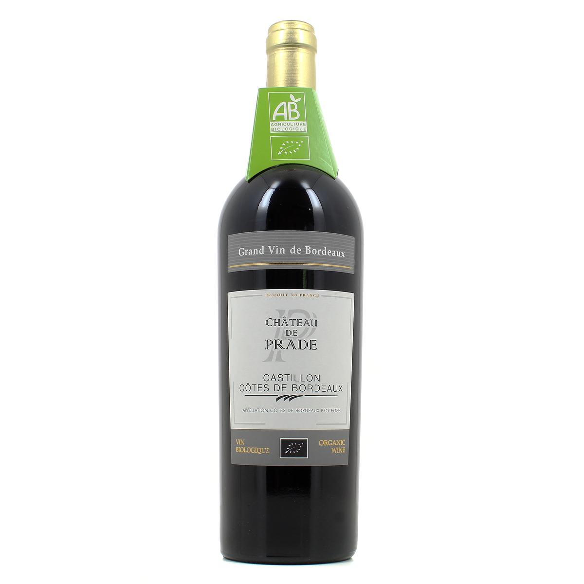 3380330001975 - Castillon Cotes de Bordeaux AOP - Château de Prade BIO