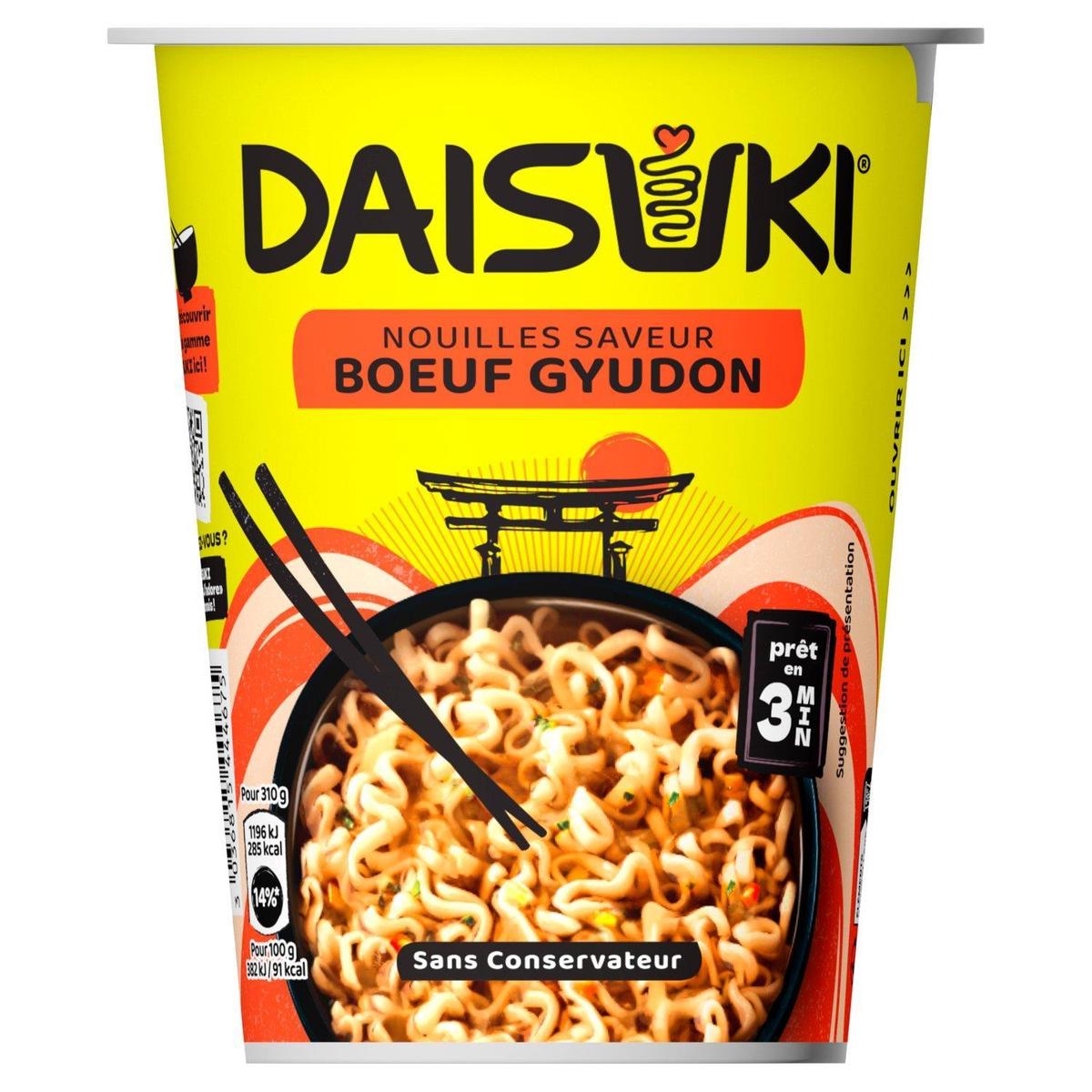 3036815444675 - Daisuki - Nouilles Instantanées Boeuf Gyudon en Cup