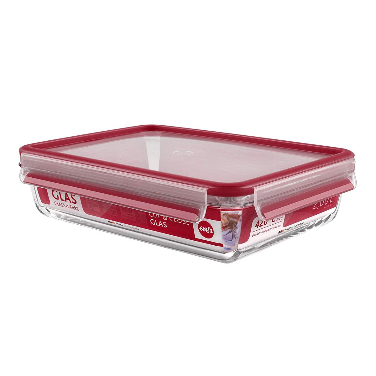 4009049365275 - Emsa - Boite alimentaire verre clip & close