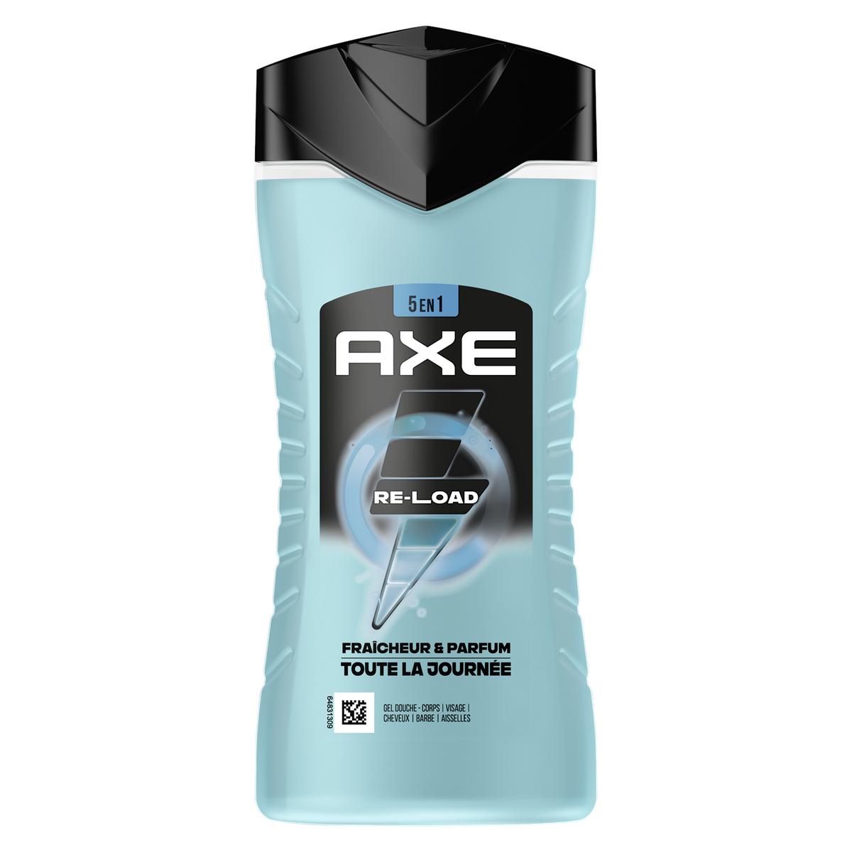 8720181607875 - Axe - Gel douche Homme Corps Cheveux Visage Fraîcheur et Parfum 24h