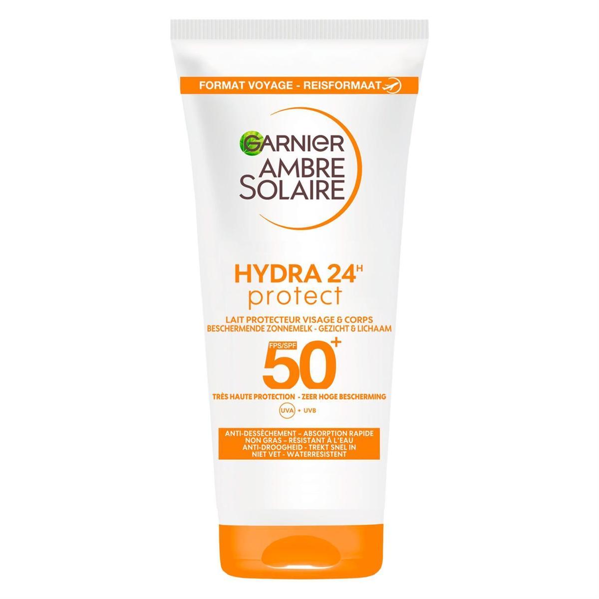 3600542398275 - Garnier - Ambre Solaire - Lait Protection Solaire Hydra24H Protecteur Visage & Corps FPS 50+
