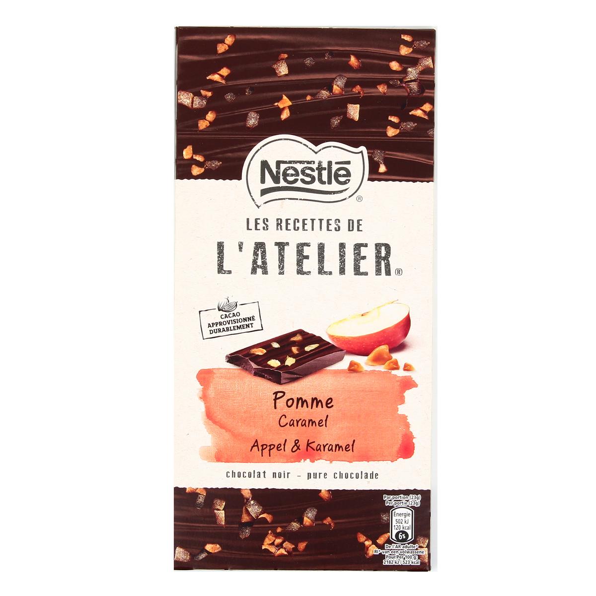 Achat Promotion Les Recettes De L Atelier Chocolat Noir Pomme Caramel