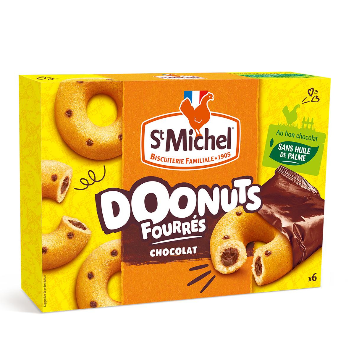 Livraison A Domicile St Michel Gateaux Doonuts Fourres Chocolat 125g