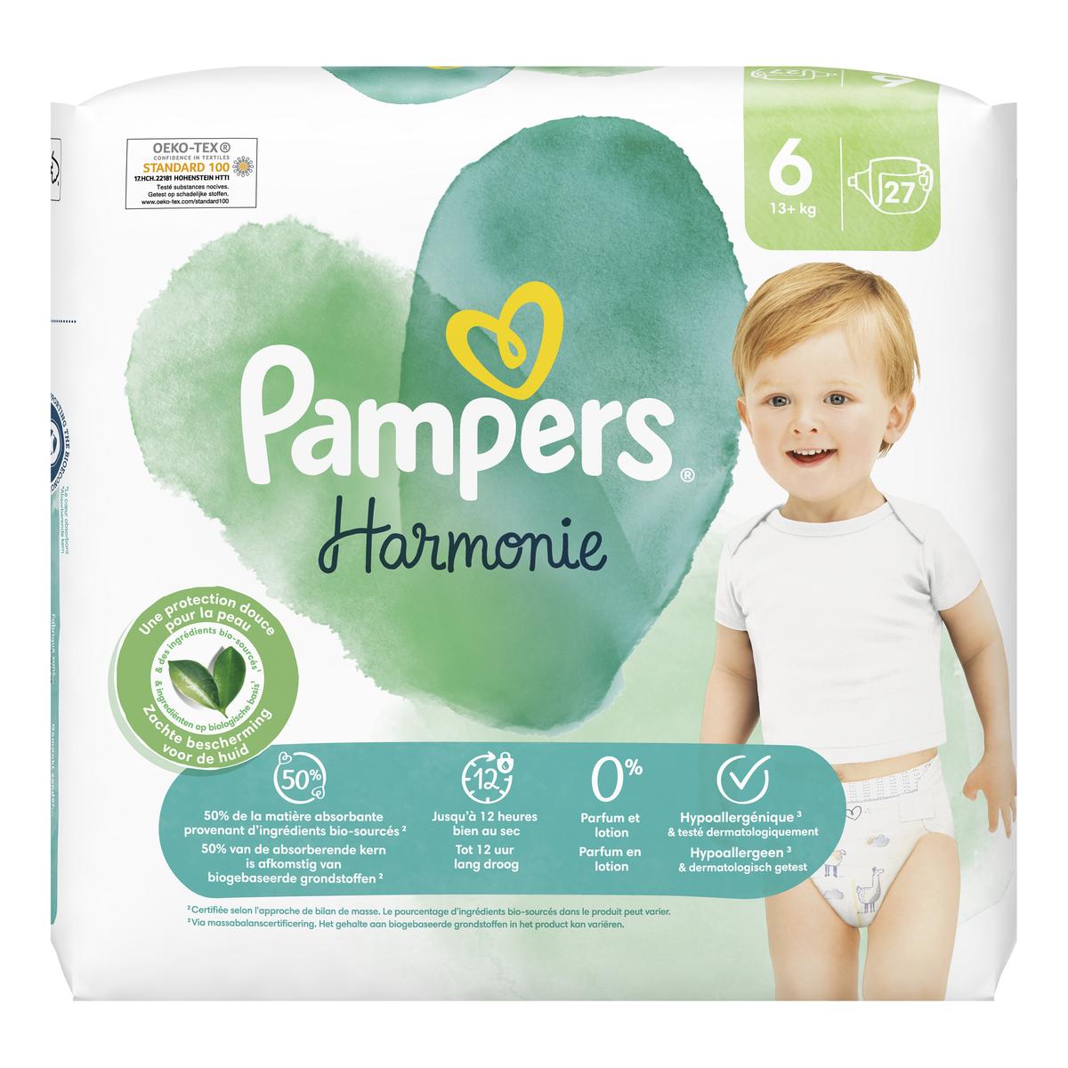 Pampers harmonie pants taille 5 (1x62 couches) - Pampers
