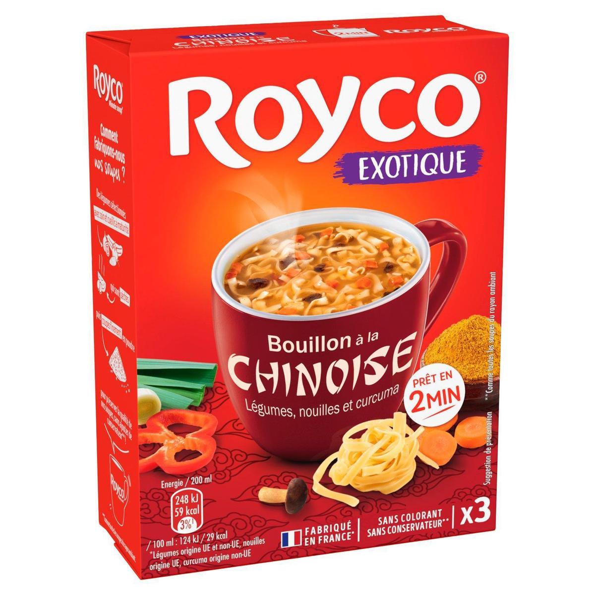 Royco - Minute Soup Bouillon À La Chinoise 47G - Lot De 5 - Vendu