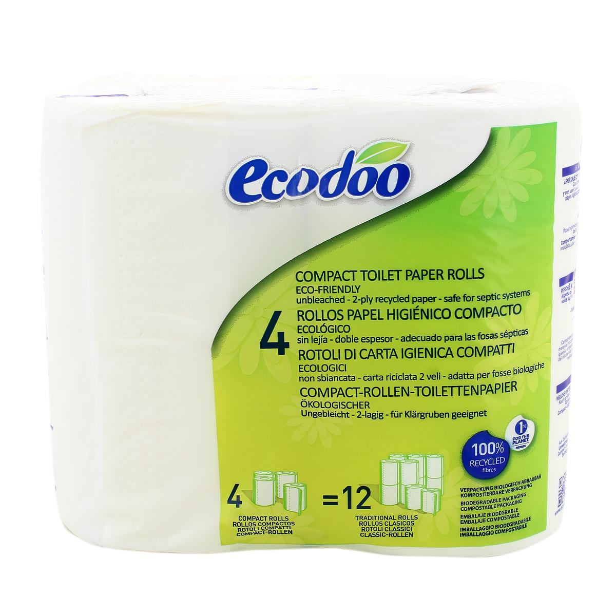 Achat / Vente Promotion Ecodoo Papier toilette recyclé, 4 rouleaux
