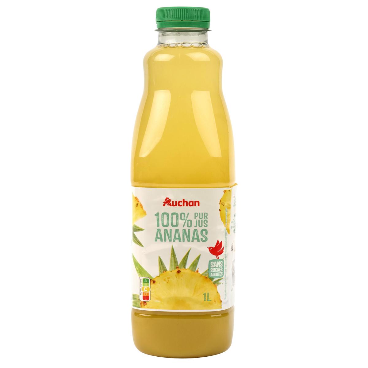 3596710510276 - Auchan - Pur jus d'ananas sans sucres ajoutés