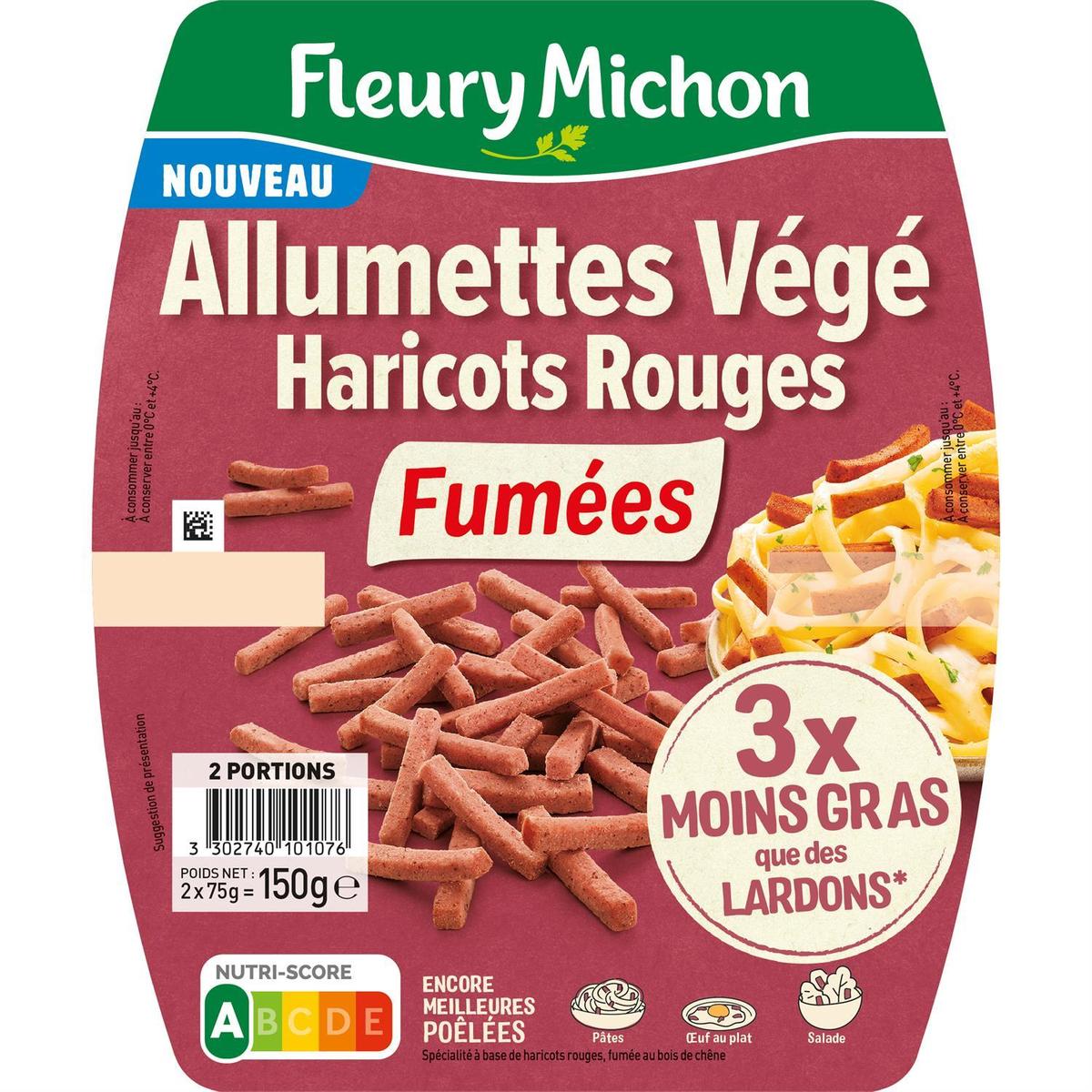 3302740101076 - Fleury Michon - Allumettes Végé Haricot Rouge Fumées