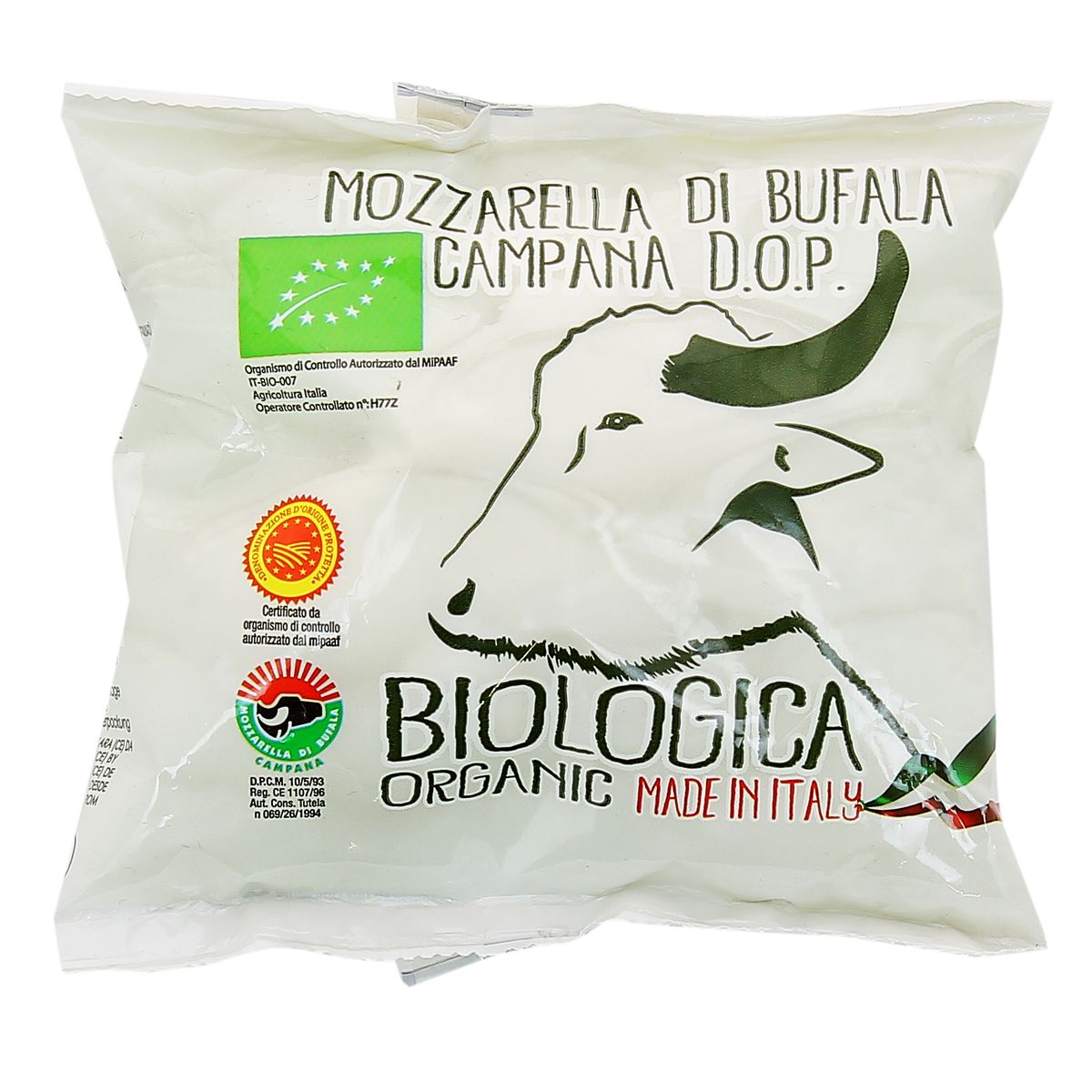8032589051076 - Biologica - Mozzarella di bufala campana Bio DOP