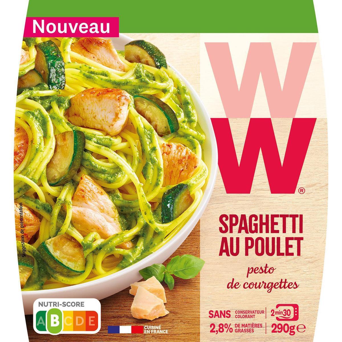 3248830001676 - WW - Spaghetti au Poulet et Pesto de Courgette