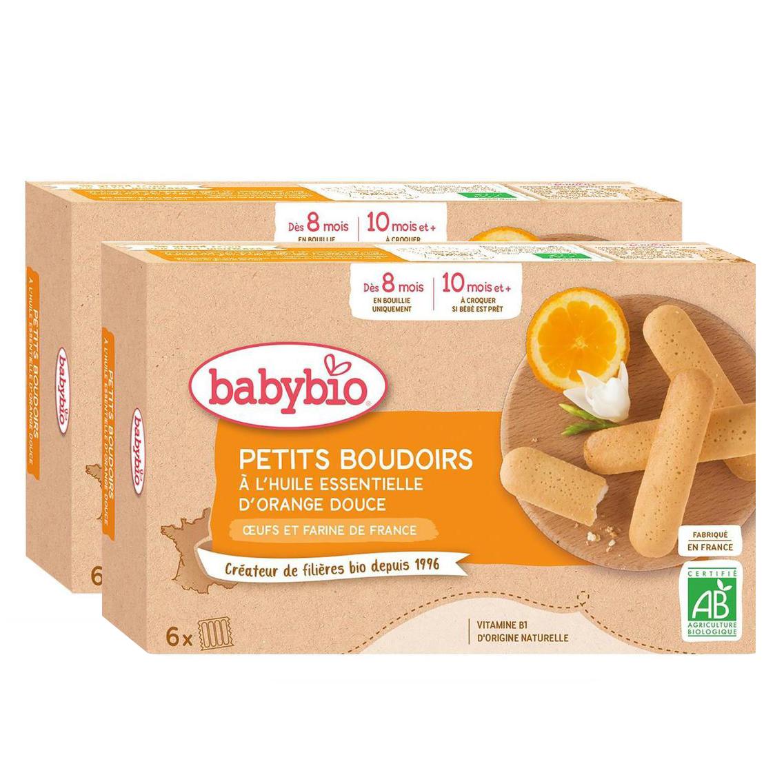2050000312076 - Babybio - Petits Boudoirs à l'huile essentielle d'orange douce Bio Bébé Dès 8 mois