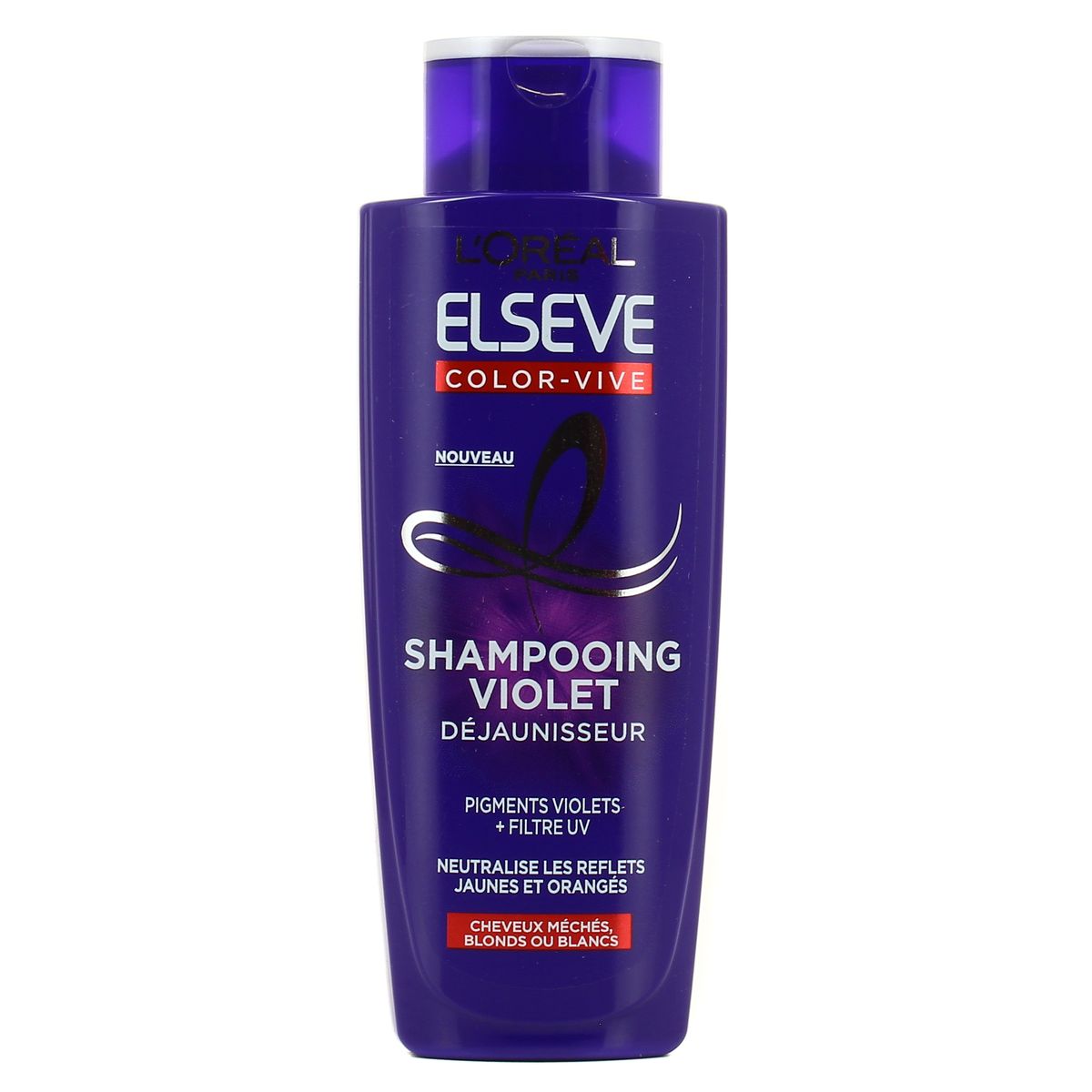 Elsève Shampooing déjaunisseur color vive pour cheveux méchés, blonds ...