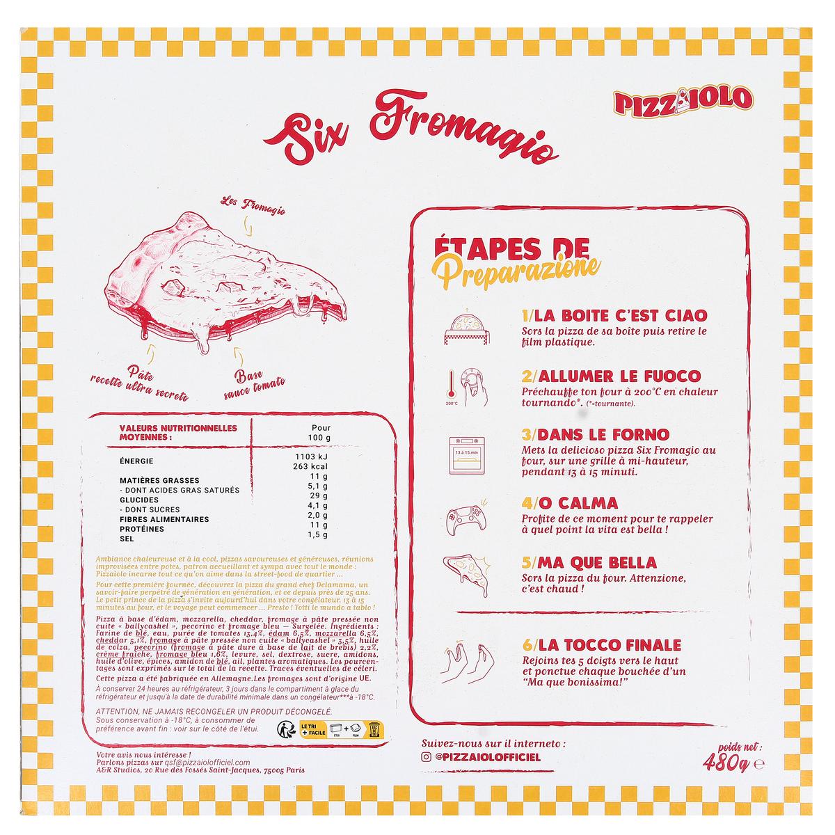 4002084344076 - PIZZAIOLO - Pizza Delamama Six Fromagio