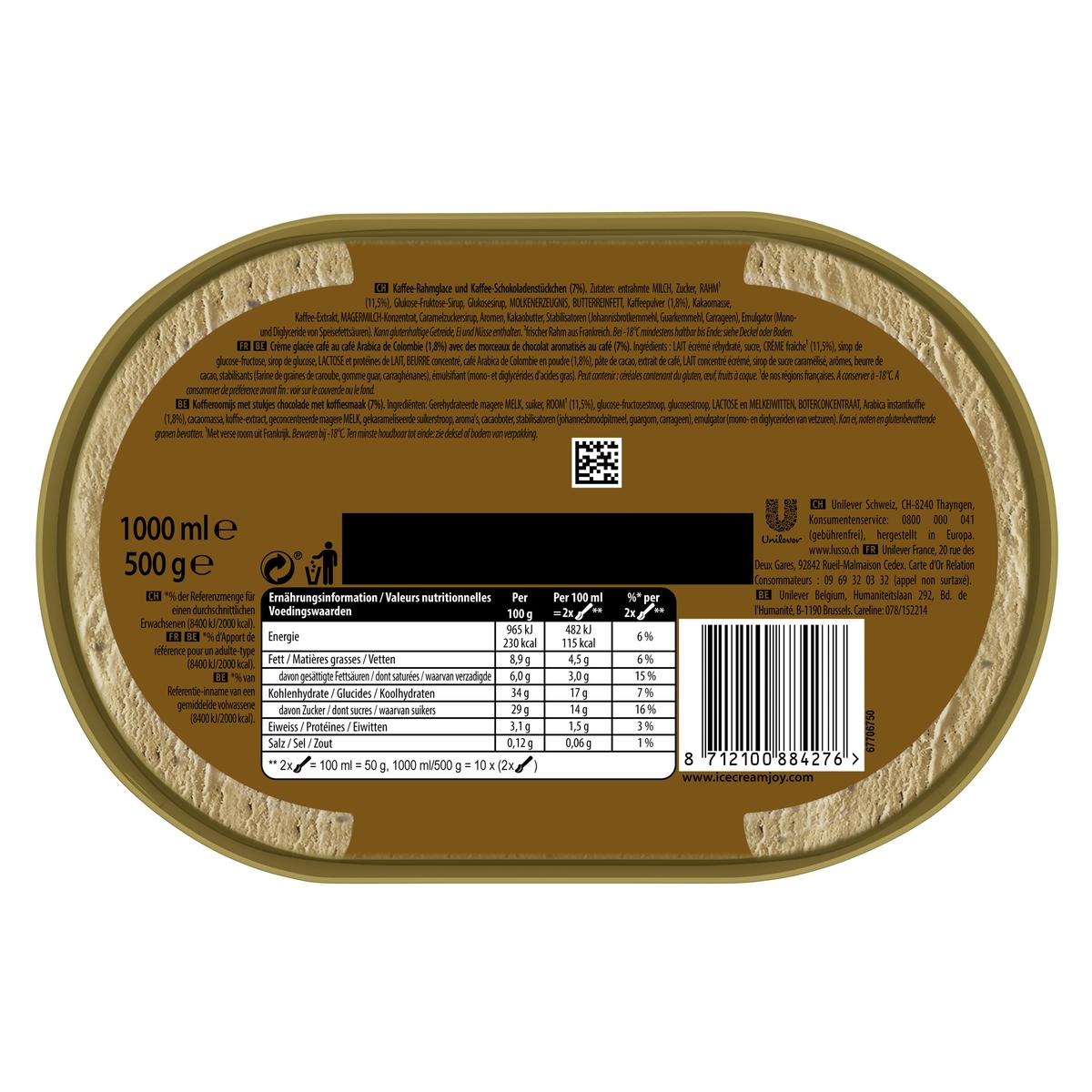 8712100884276 - Carte d'Or - Crème glacée café 1 litre