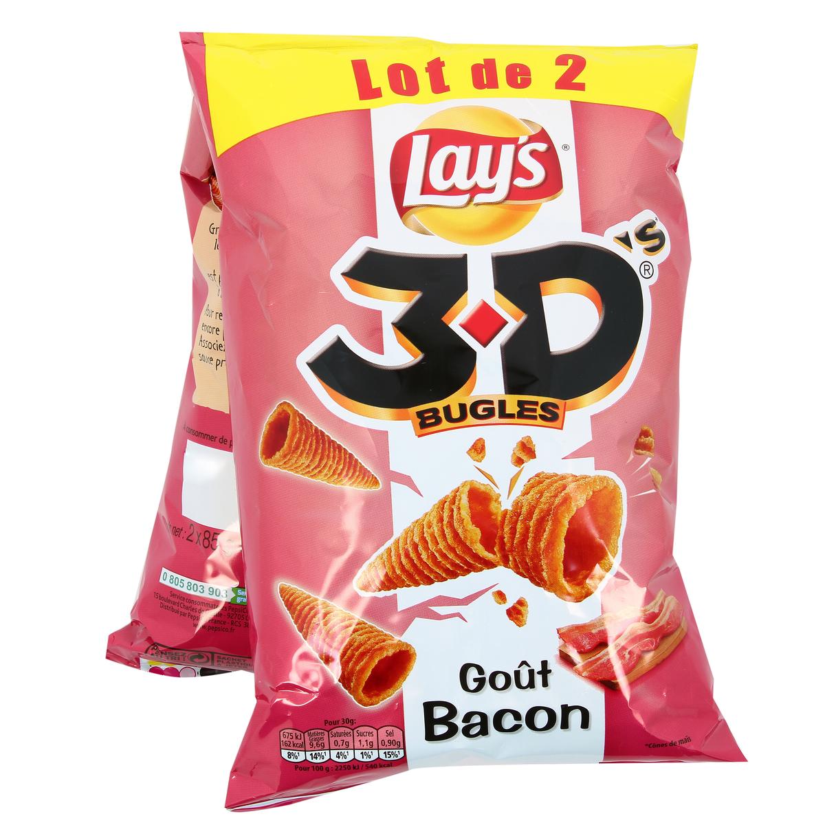 Livraison A Domicile Lays Biscuits Aperitifs Bacon 3d 170 G