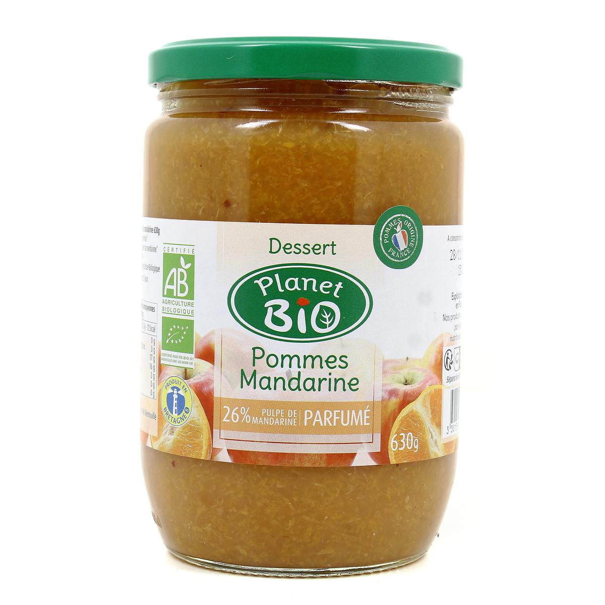 3301597006176 - Planet Bio - Dessert Pomme Mandarine bio