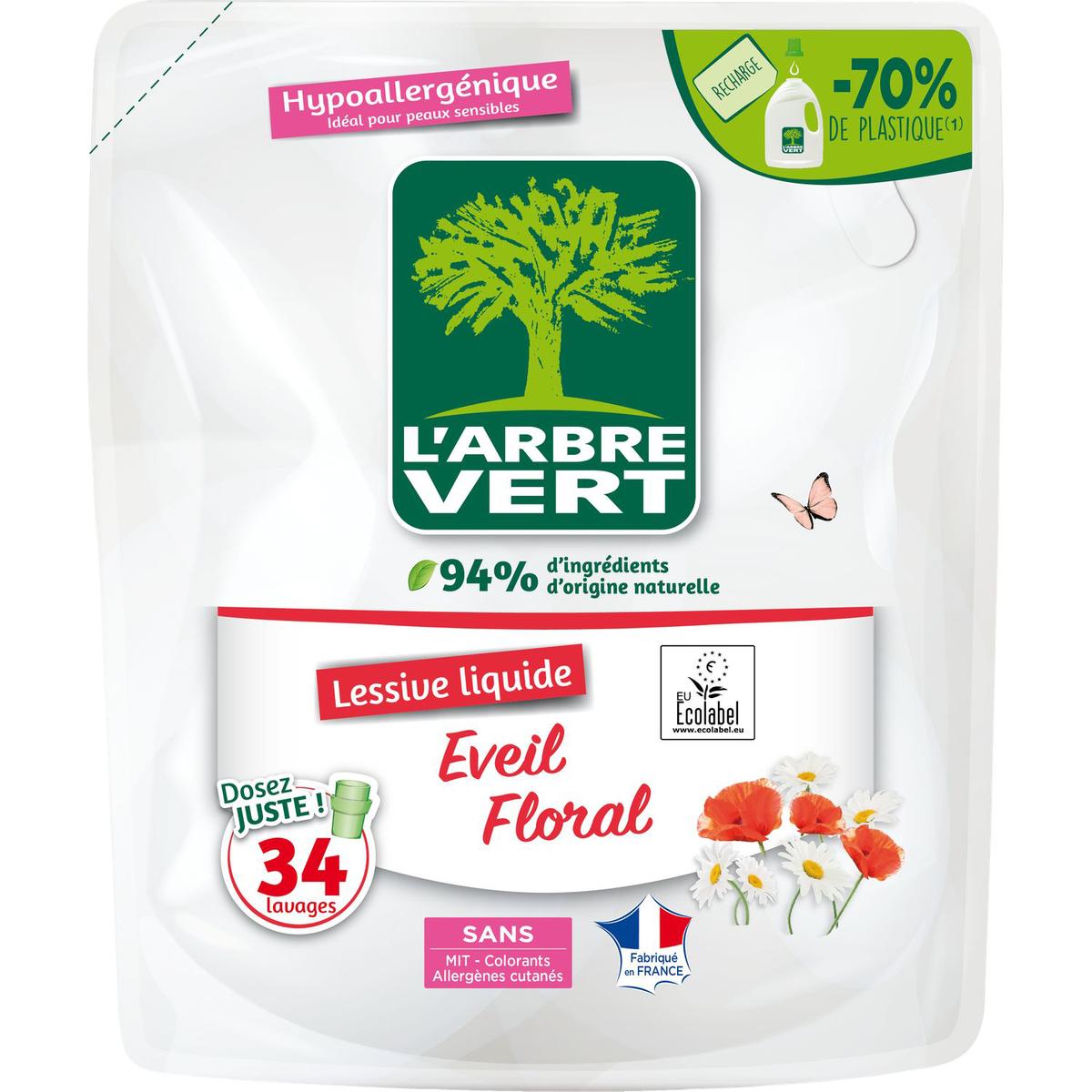 3450601046476 - L'arbre Vert - Lessive hypoallergénique senteur florale