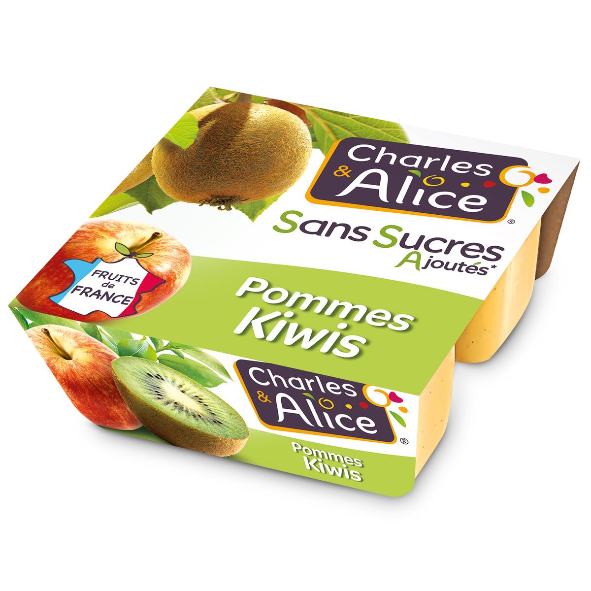 3297760097976 - Charles et Alice - Pommes Kiwi sans sucres ajoutés