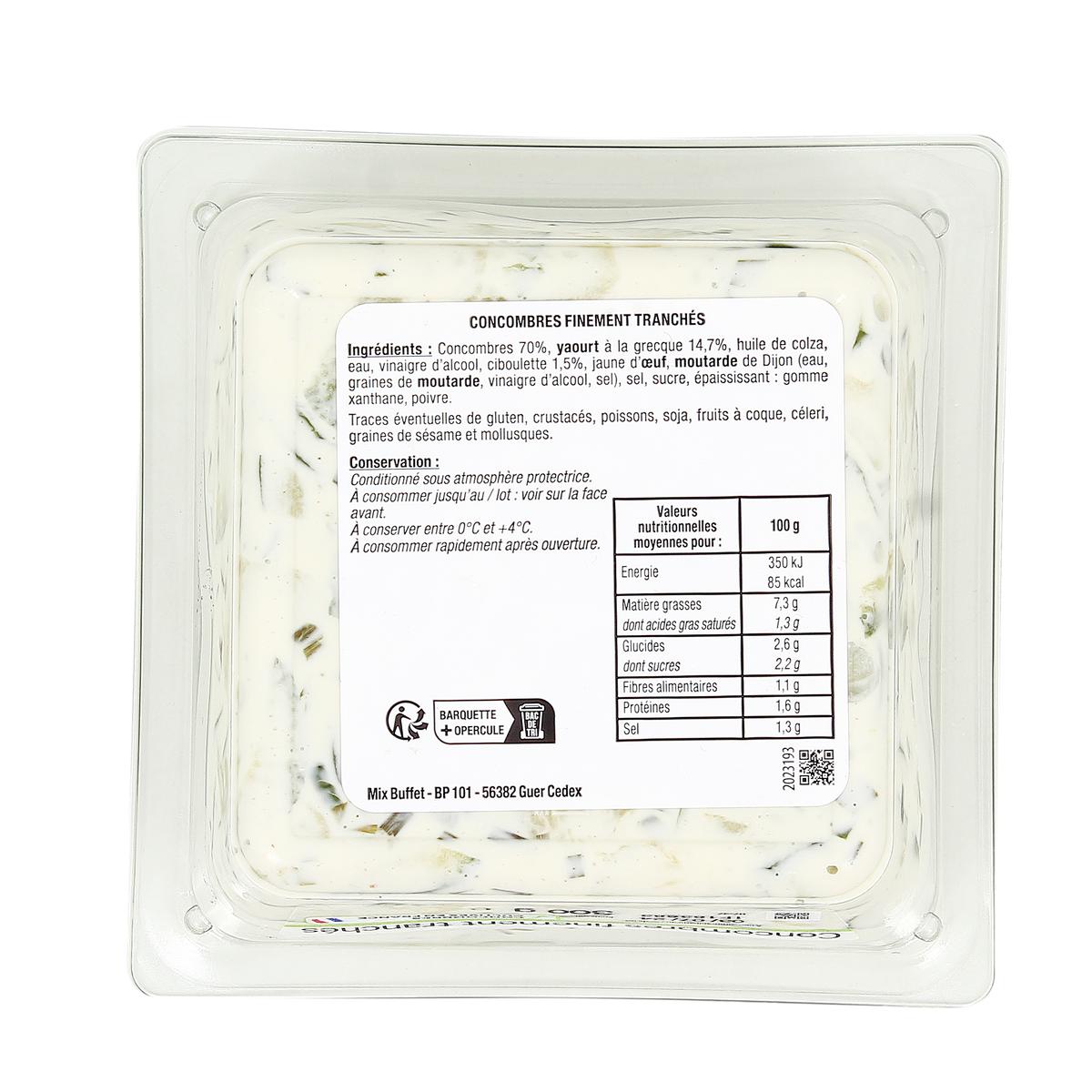 3700009260777 - Mix Buffet - Salade de Concombre au Yaourt Grec et Ciboulette
