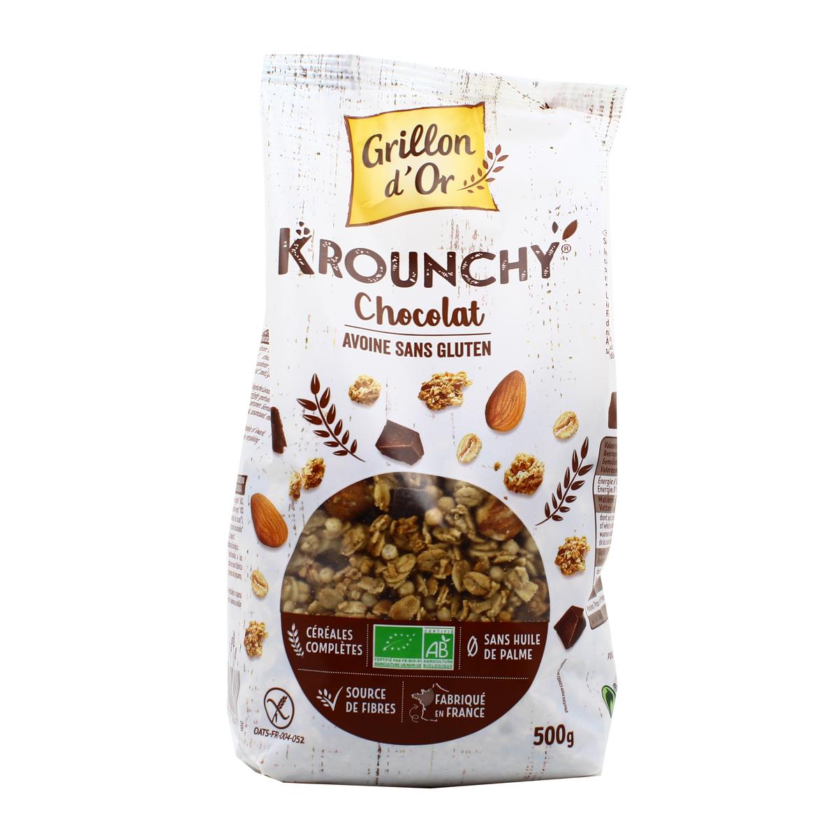 Acheter Grillon Or Krounchy Muesli Chocolat sans gluten BIO, 500g