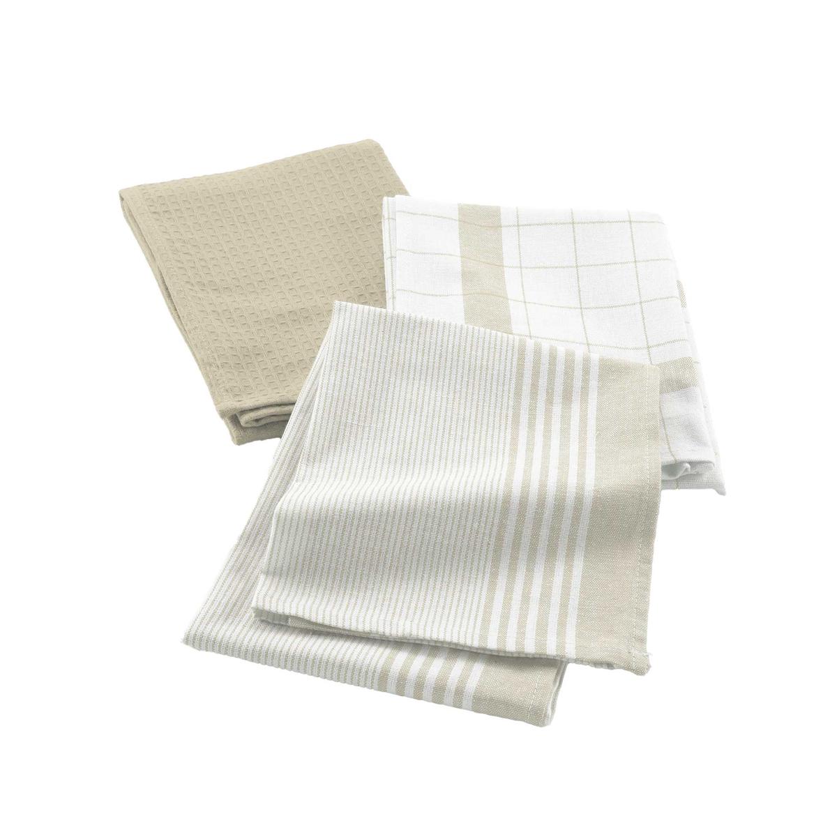 3574387313277 - Douceur D Interieur - Torchon 50x70cm Lin abeille
