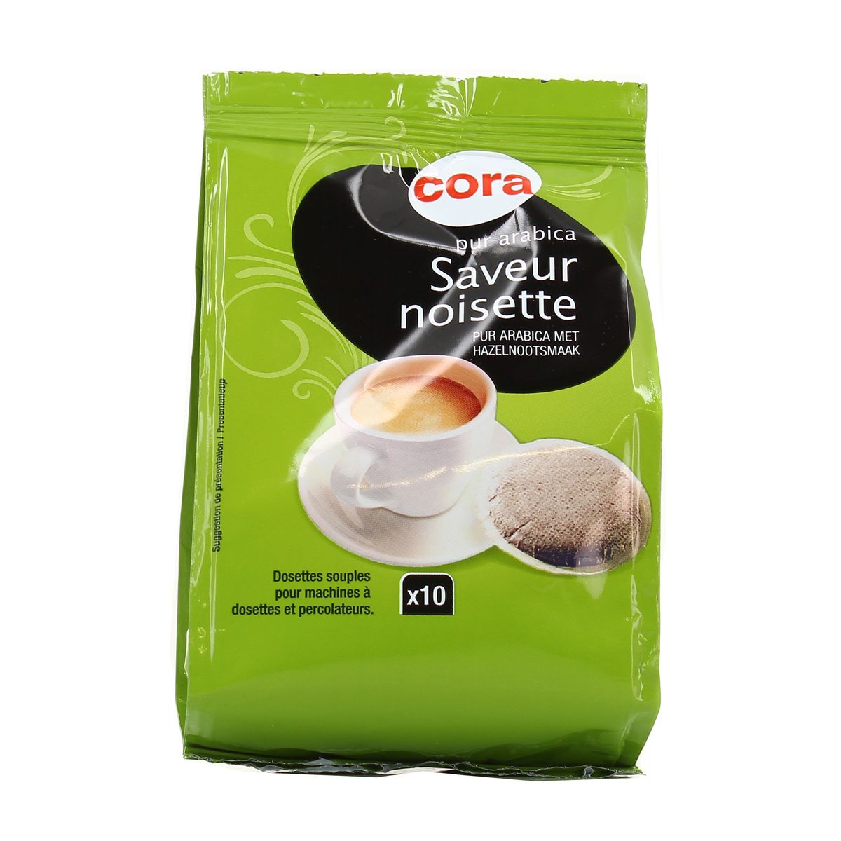 Acheter Cora Café en dosettes souples saveur noisette, 10 dosettes