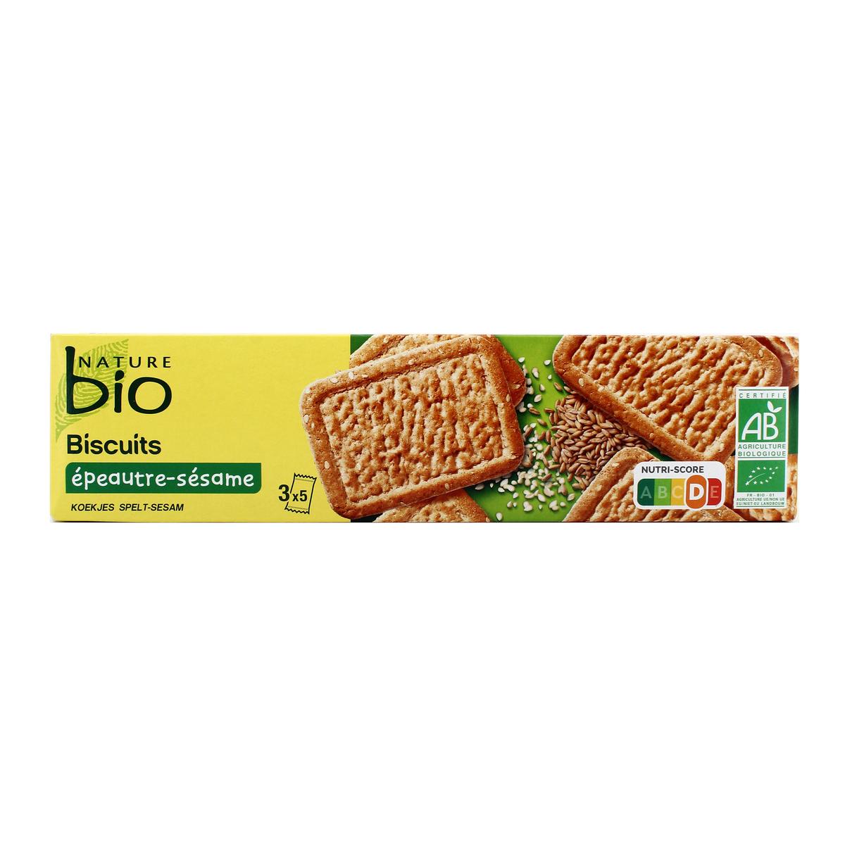 3257983134377 - Nature Bio - Biscuits Epeautre Sésame BIO