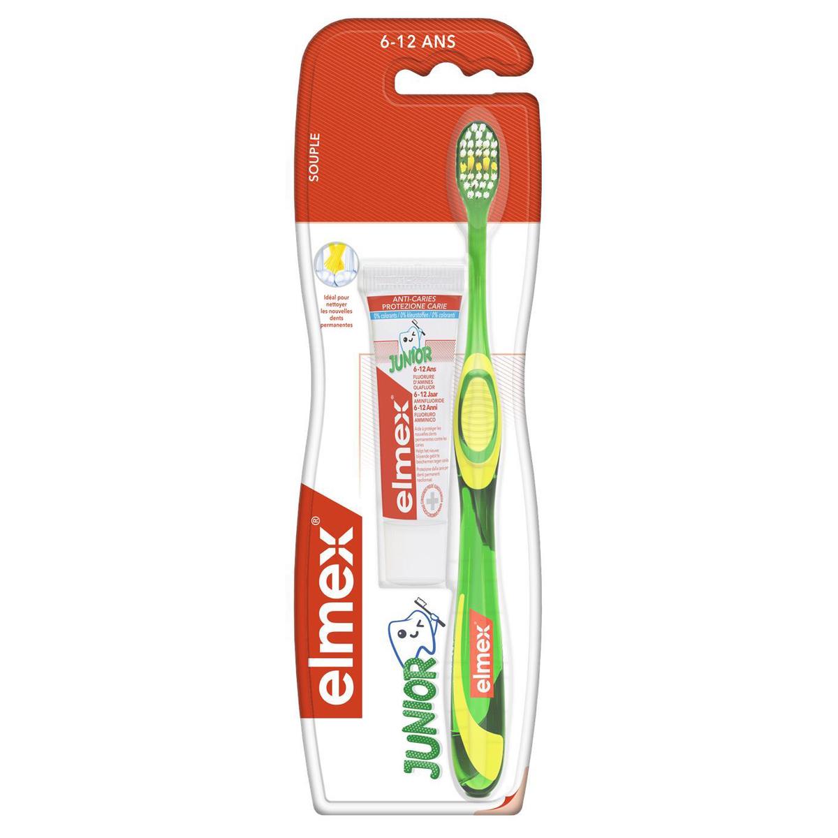 8718951404977 - Elmex - Brosse à dents Souple Enfant 6-12 Ans Anti-Caries