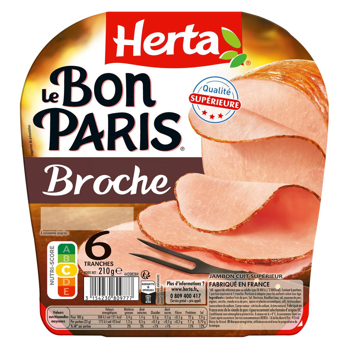 3154230809777 - Herta - Jambon Le Bon Paris à la Broche