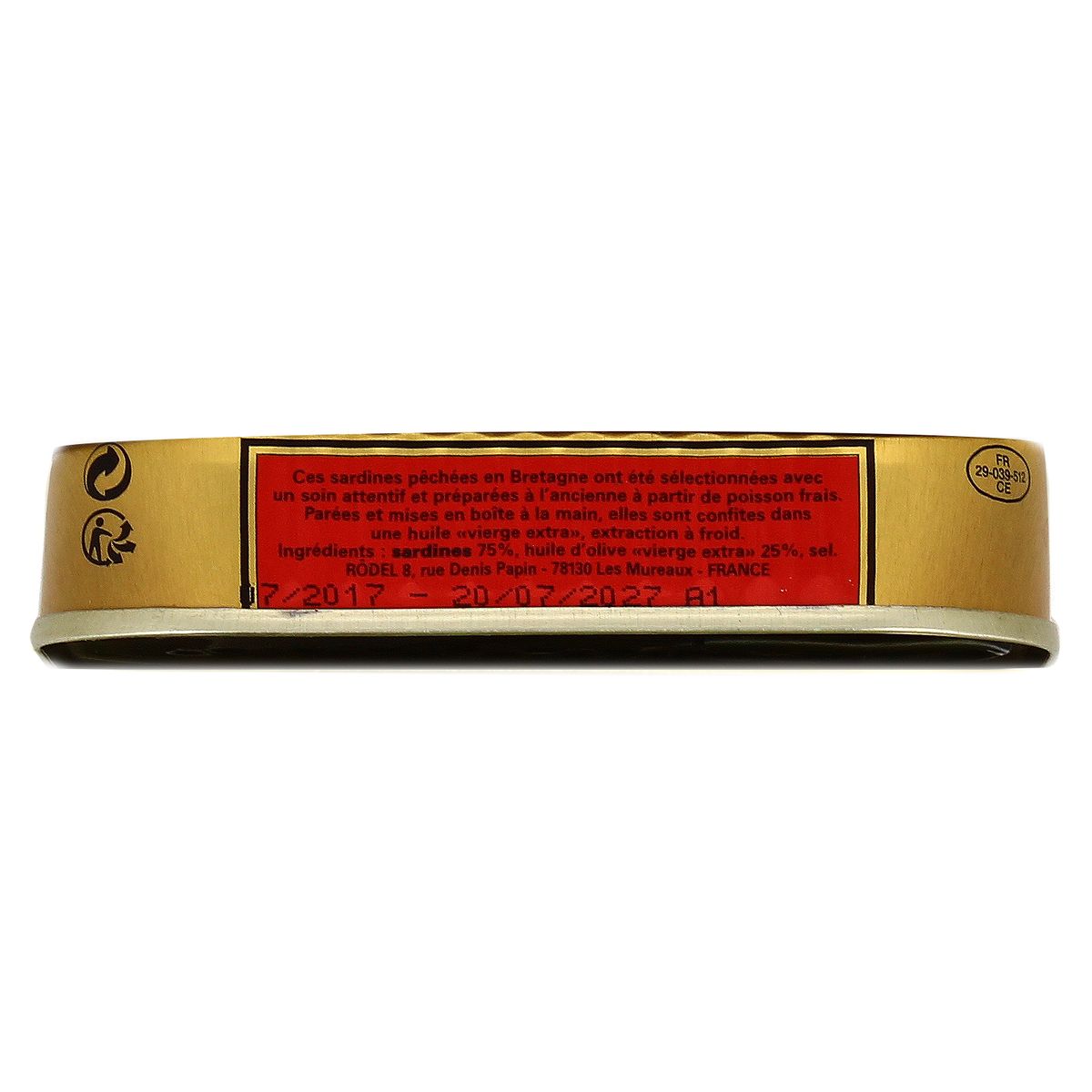3022655100178 - Rödel - Sardines Millésimées à l'Huile d'Olive