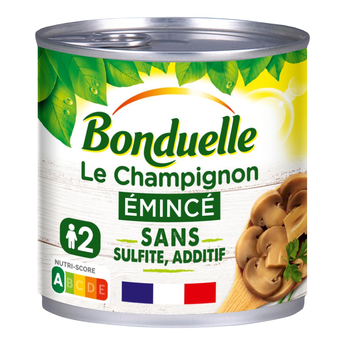 3083681120578 - Bonduelle - Champignons émincés sans sulfite et sans additif