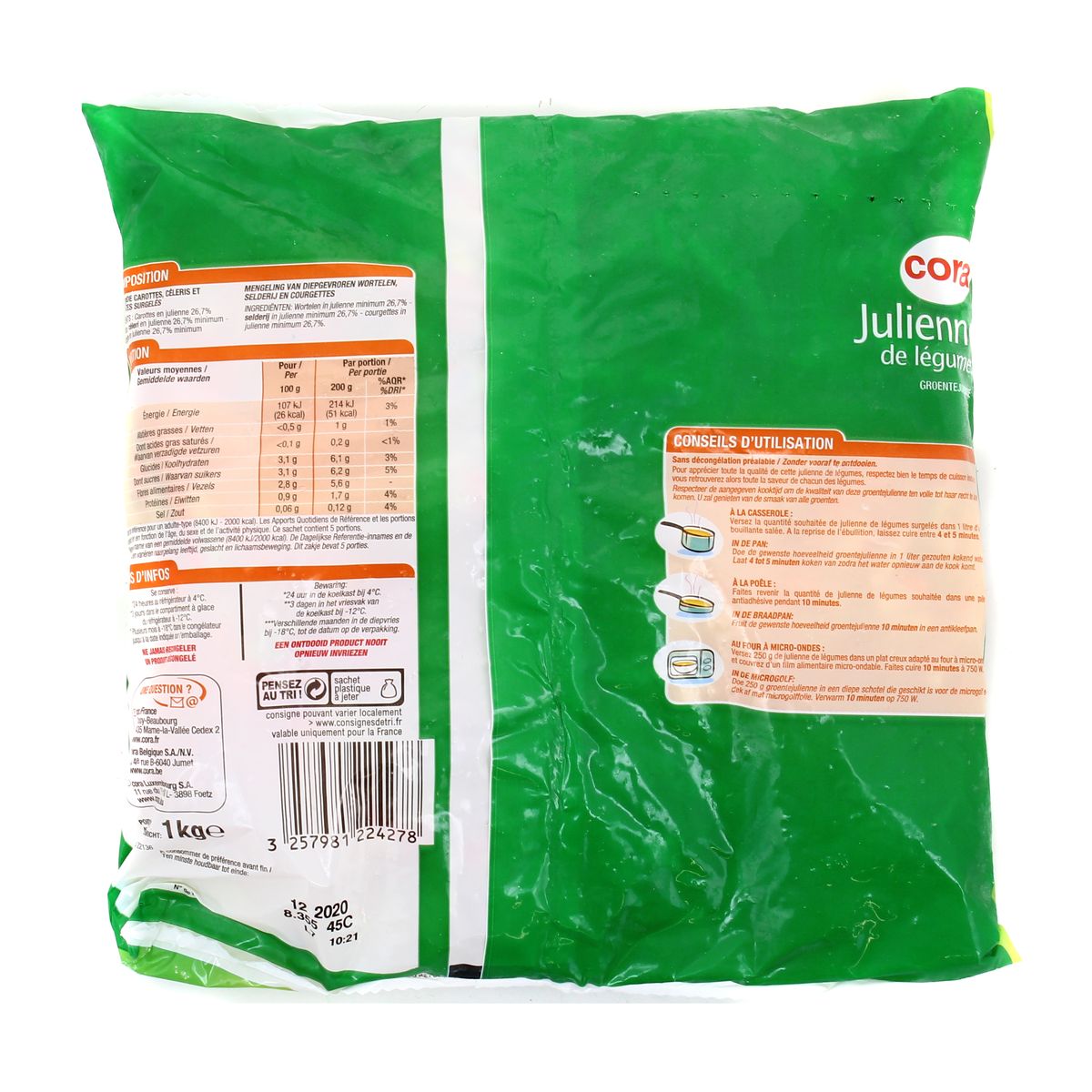 3257981224278 - Cora - Julienne de légumes