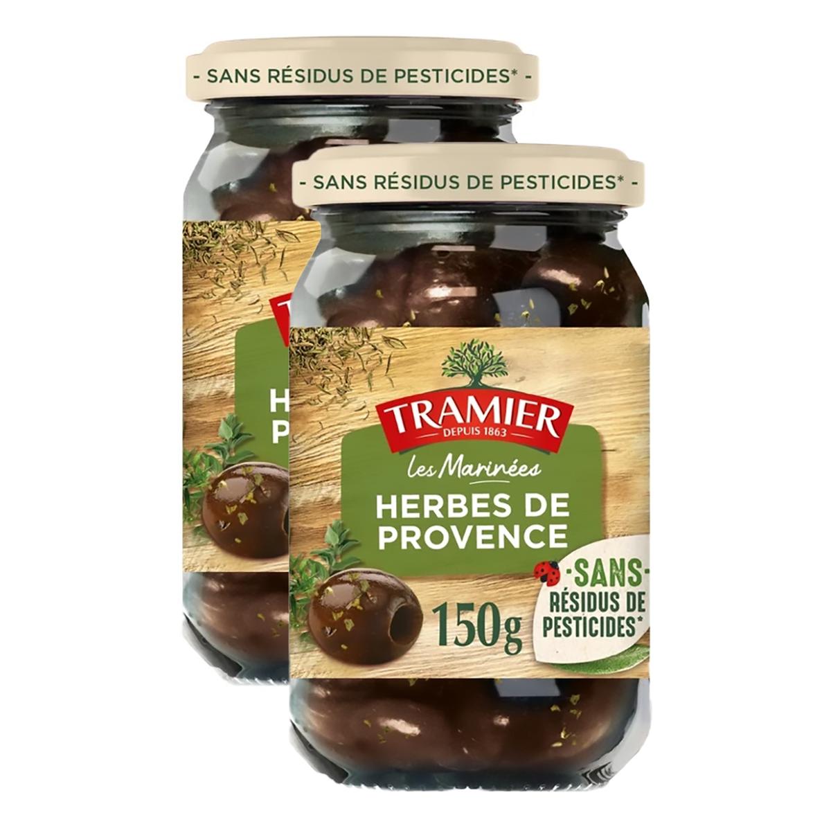 2050000405778 - Tramier - Olives Noires Dénoyautées Herbes de Provence Sans résidus de Pesticides