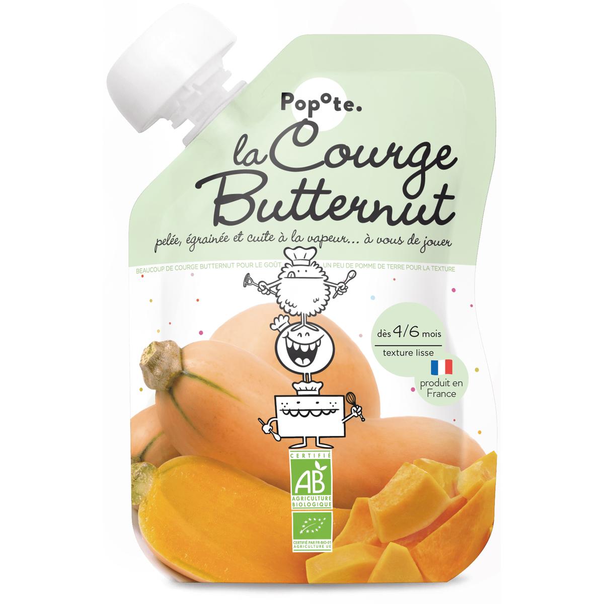 3760262840079 - Popote - Courge Butternut Bio Gourde Bébé Dès 4/6 mois