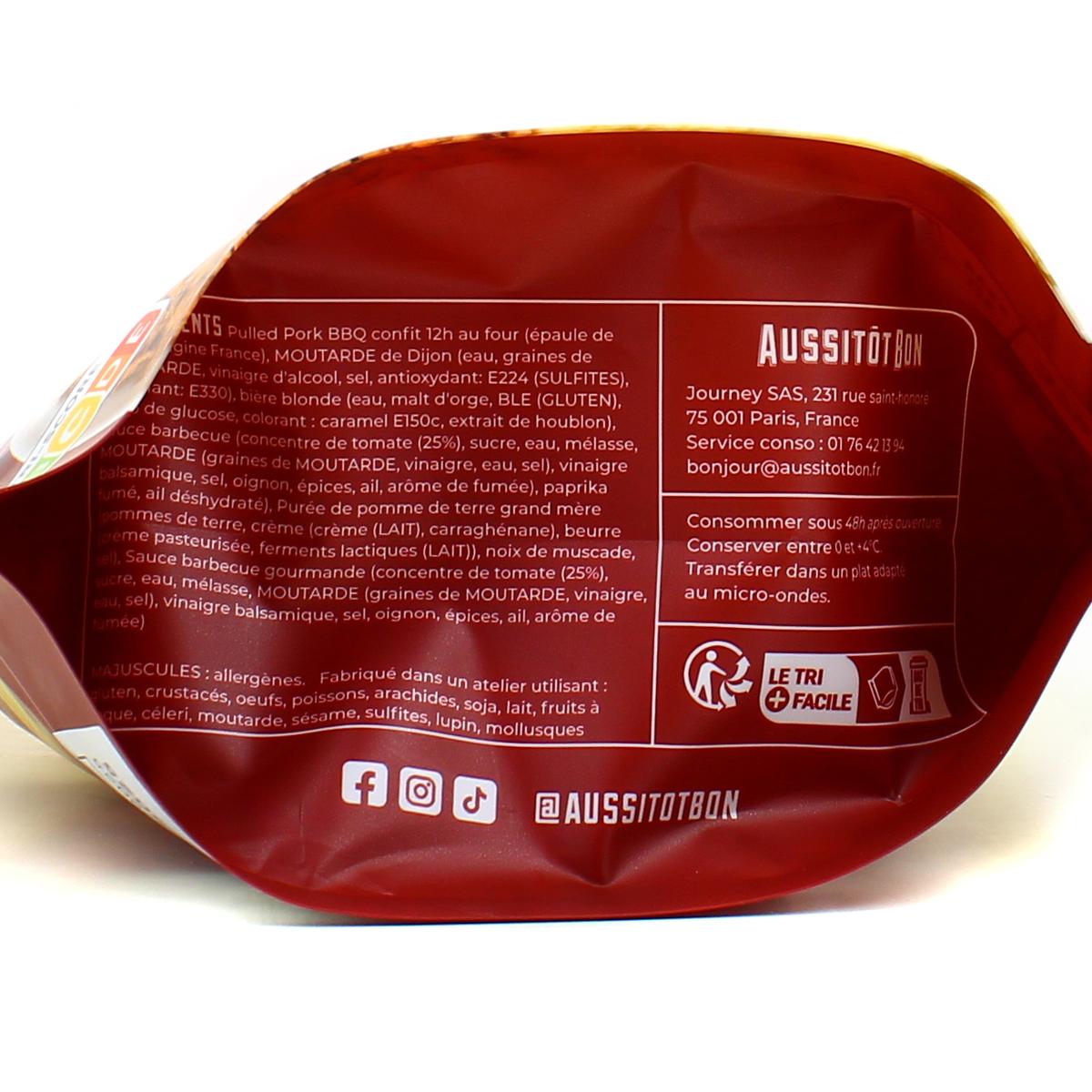 3701565400379 - Aussitôt Bon - Pulled Pork, Ecrasé de Pomme de Terre