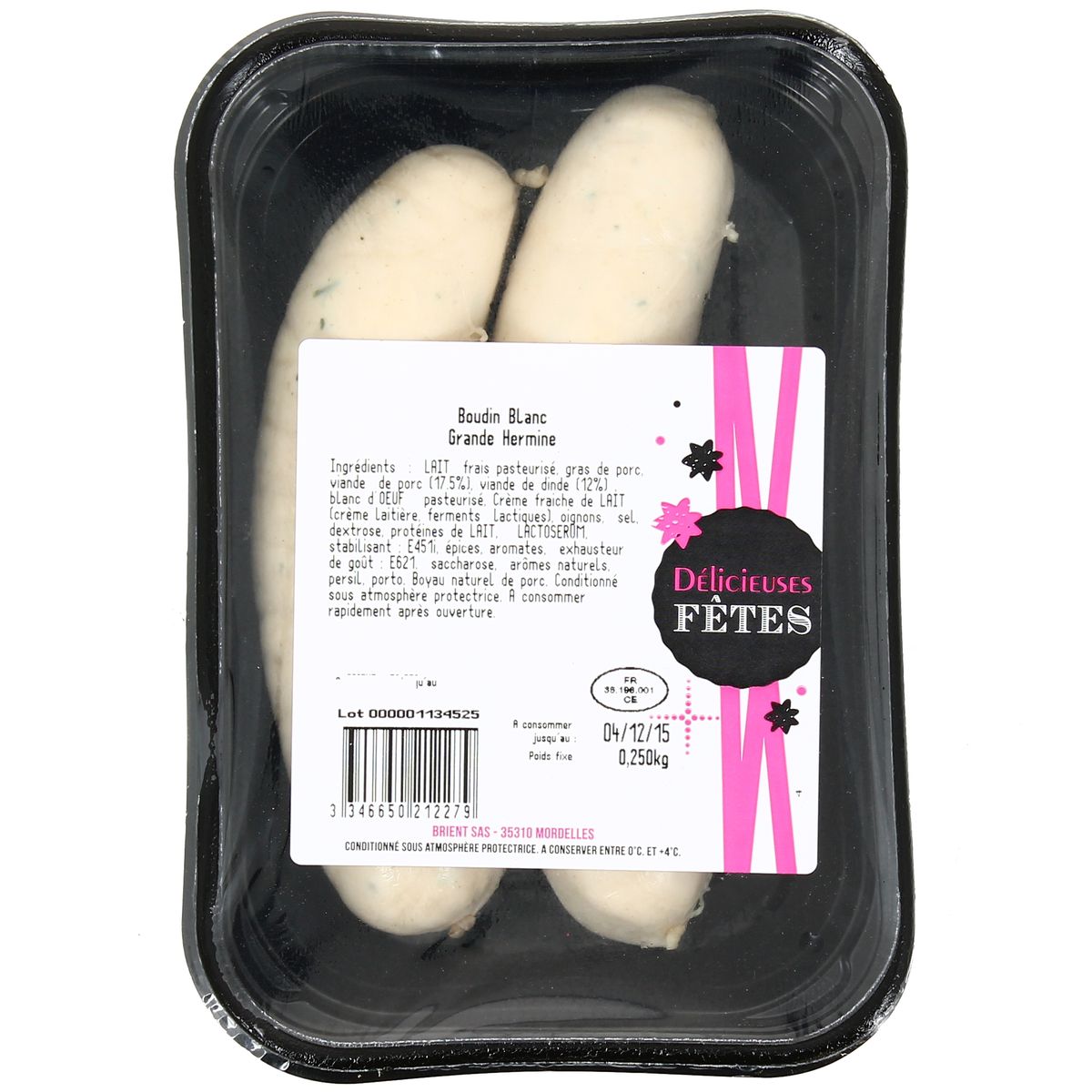 3346650212279 - Jean Brient - Boudin Blanc Grande Hermine