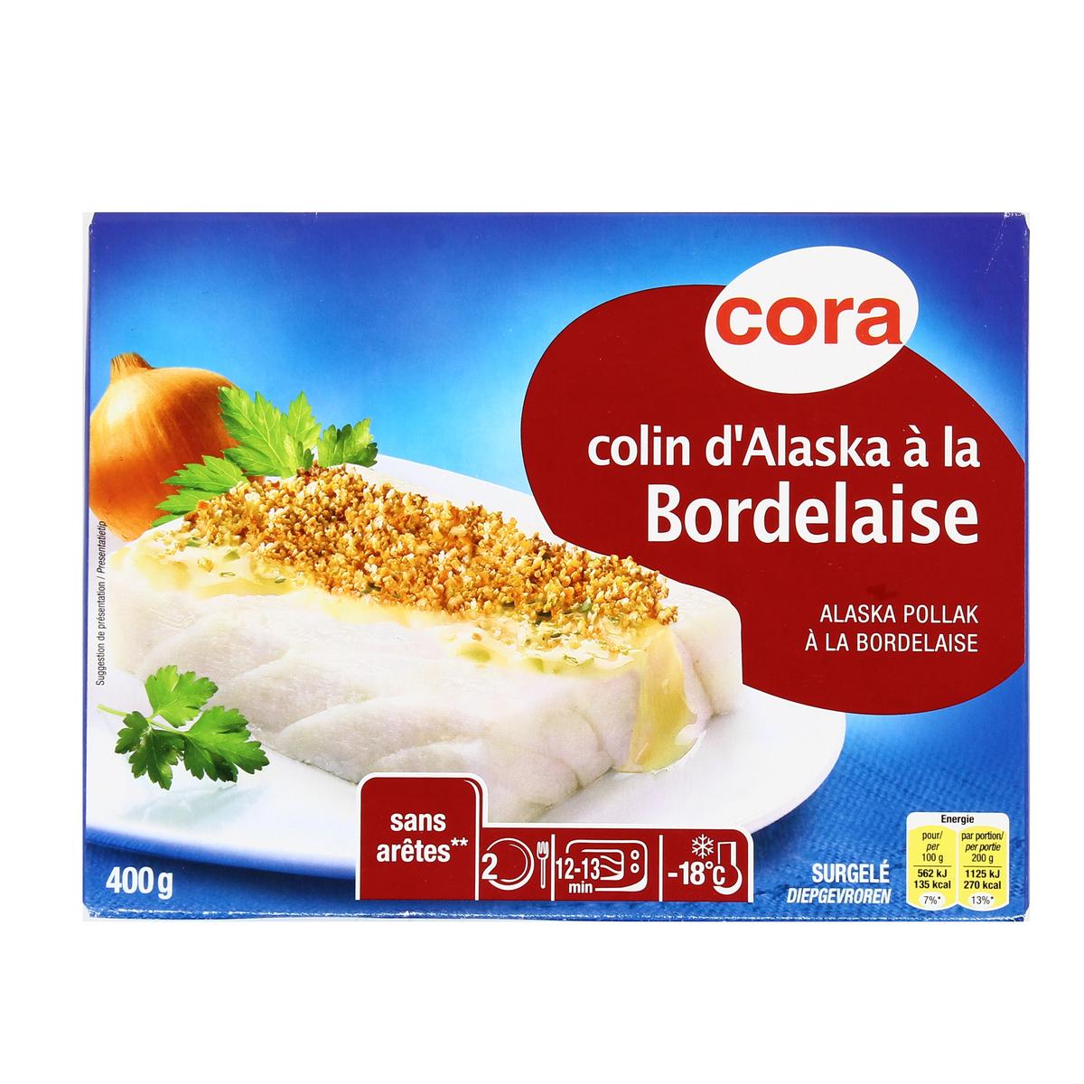 Achat Cora 2 Colins D Alaska A La Bordelaise Qualite 100 Filet 2x0g