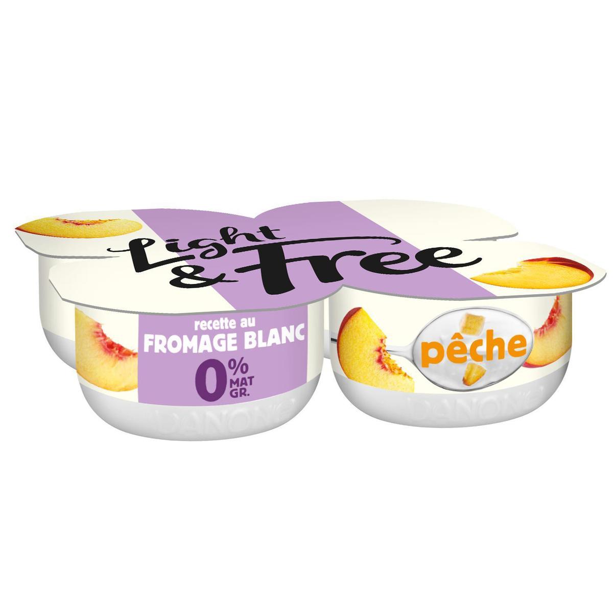 3033490005979 - Light&Free - Fromage Blanc Pêche