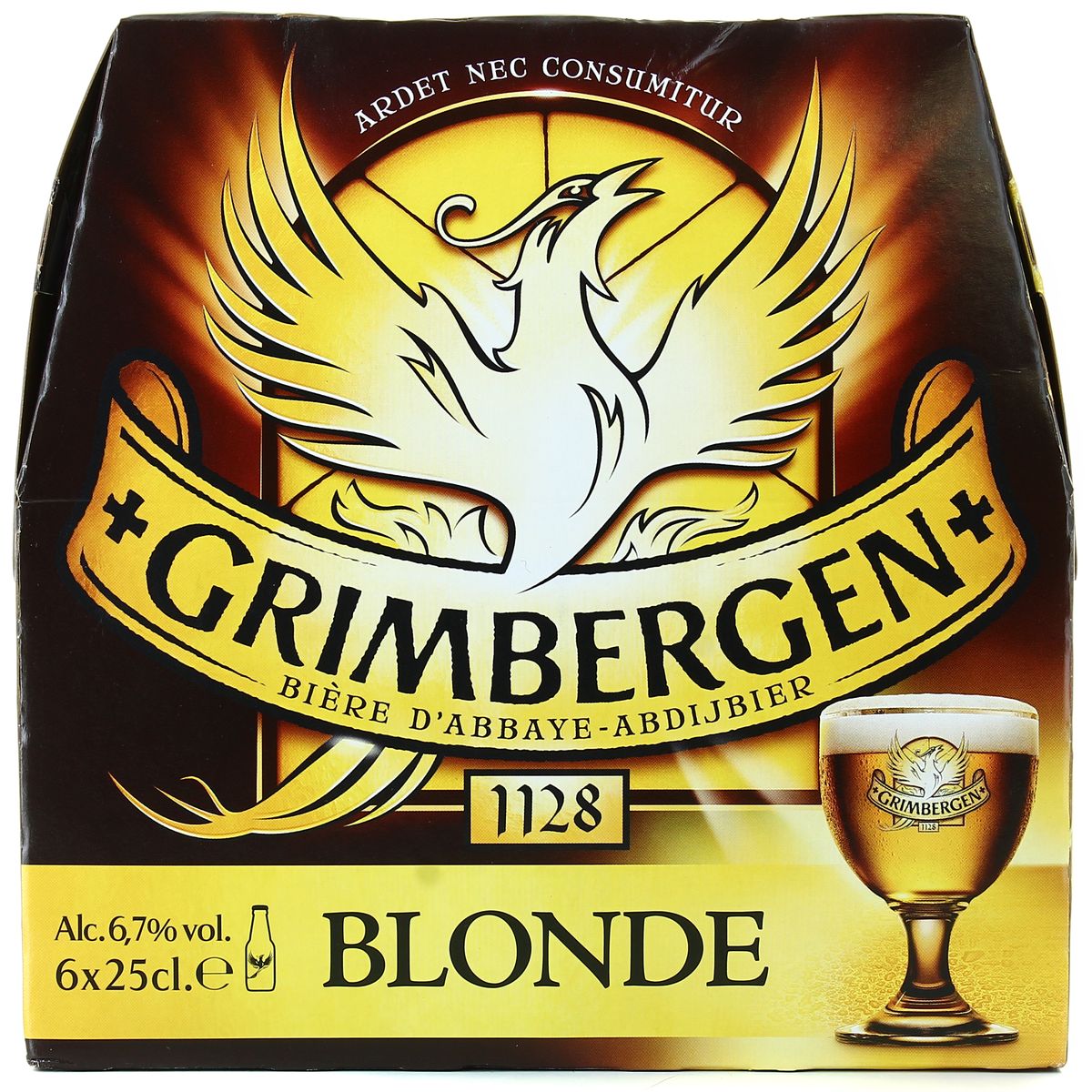 Livraison à Domicile Grimbergen Bière Blonde Dabbaye 67° 6x25cl