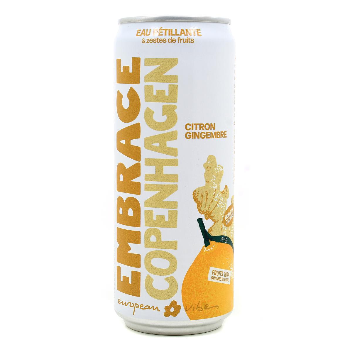 3770035766079 - Embrace - Copenhagen Boisson Pétillante Citron Gingembre