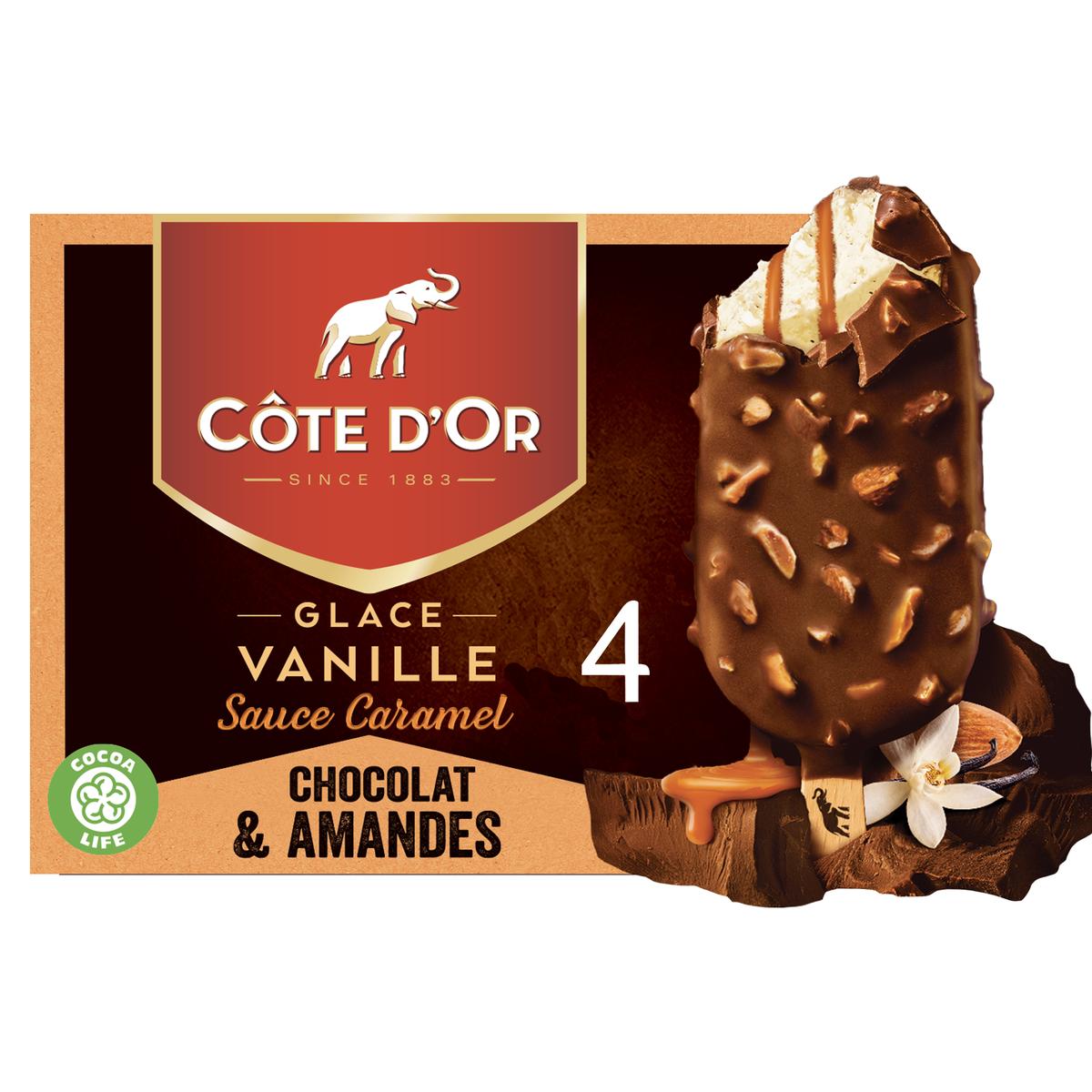 C te D Or B tonnets Glac s Vanille Sauce Caramel 4 B tonnets 276g