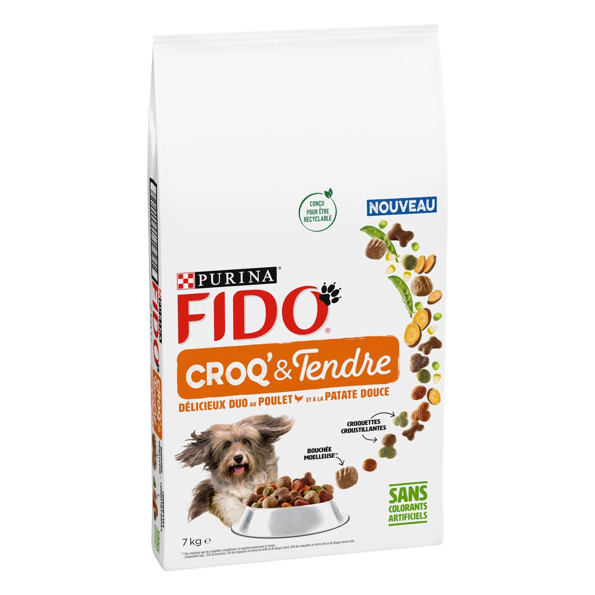 8445290437679 - Purina - Fido - Croquettes Poulet Patate Douce pour Chien