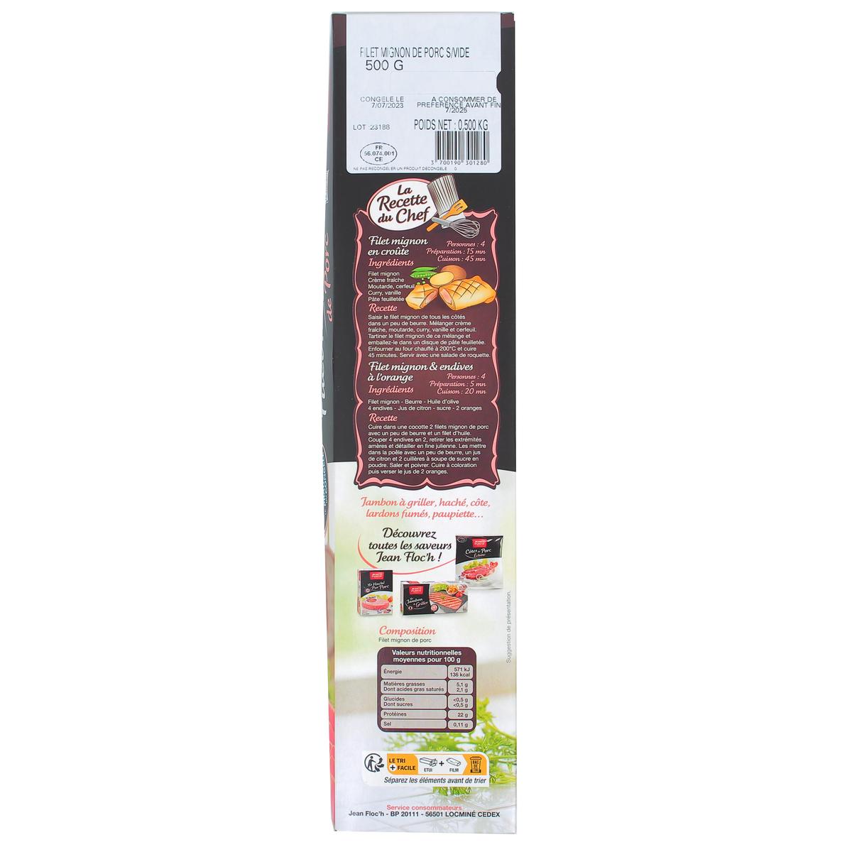 3700190301280 - Jean Floc'h - Filet mignon de porc